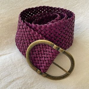 Braided Leather Belt